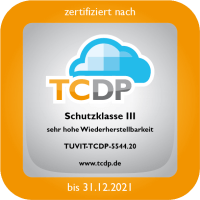 TCDP Label - Schutzklasse III - Trust Seal